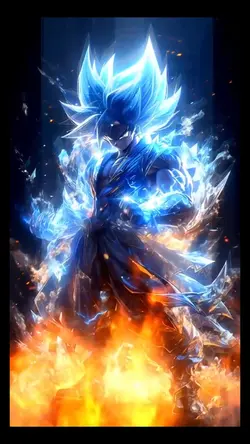 Goku com efeitos