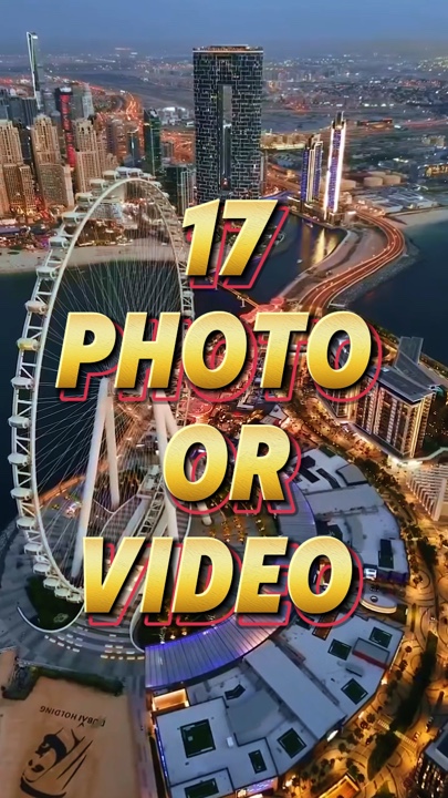 17 vidéo ou photo 