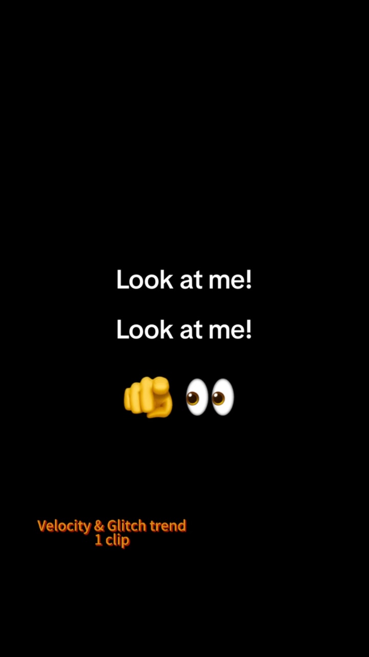 Look at me trend