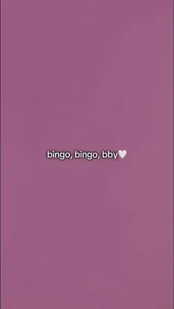 bingo bingo🤍