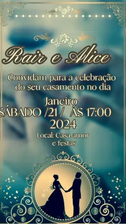 Convite de casamento