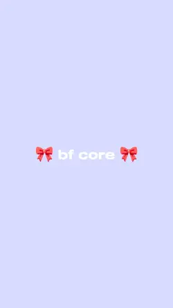 bf core