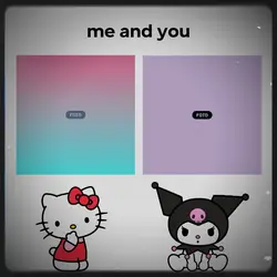 hello kitty e kuromi