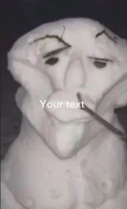 Mewing Snowman