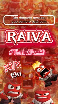 convite Raiva 