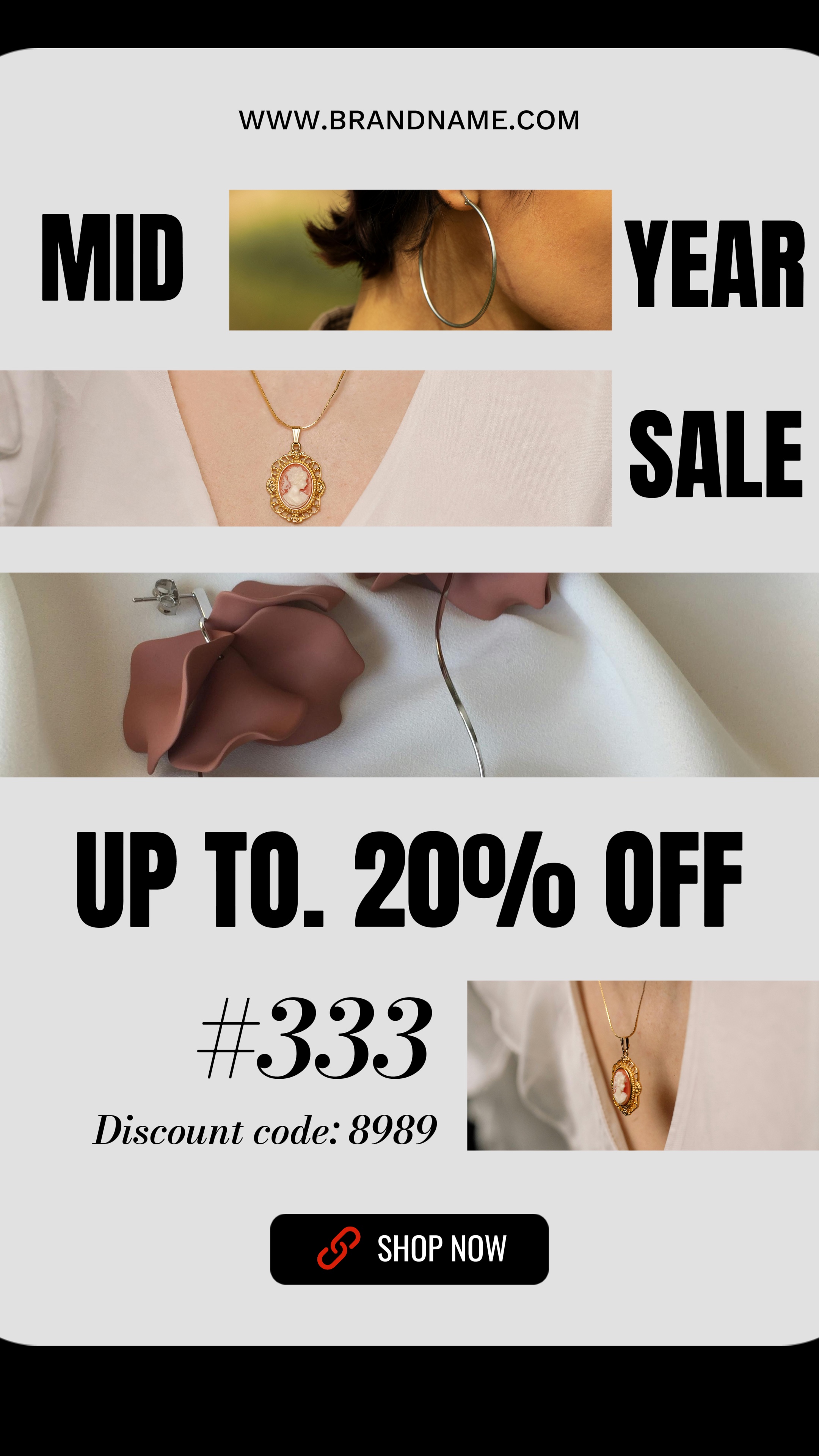 Plantilla de publicidad para promociones de descuento, reemplazando la información de texto