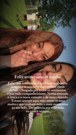 Parabéns maninha