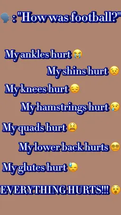 Everything hurts 😭