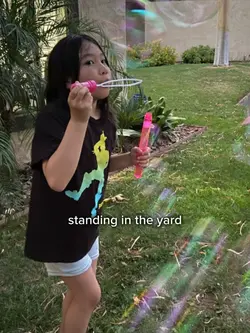 standing in the yard