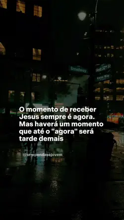 O "agora" tarde