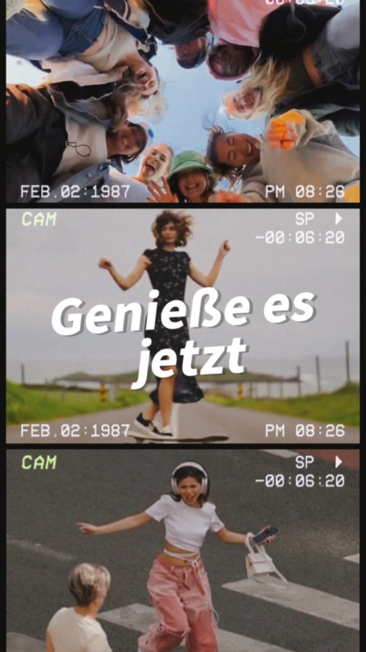 Genieße es jetzt