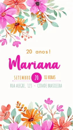 Convite aniversário