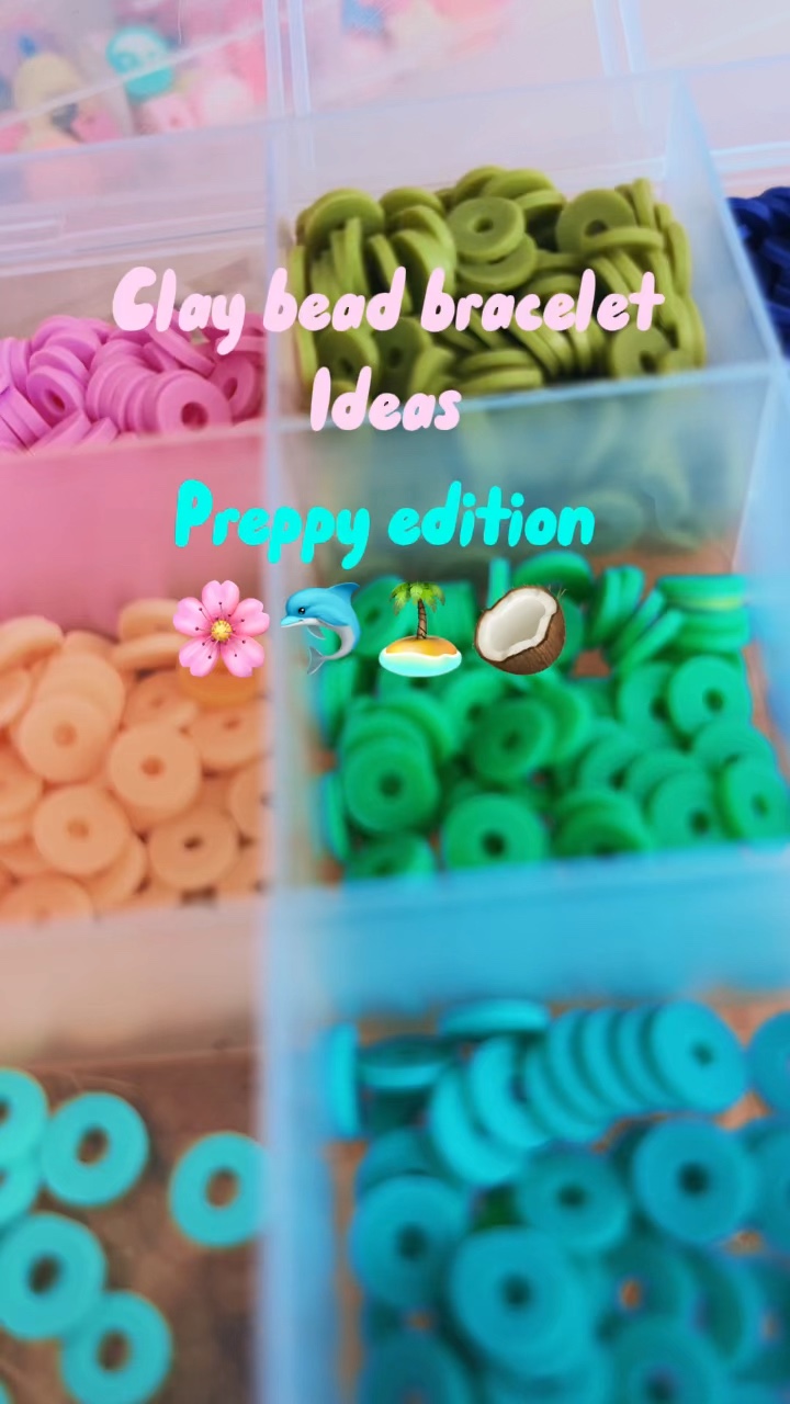Clay bead bracelet 