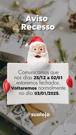 Aviso Recesso Natal