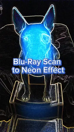 Scan to Neon Effect