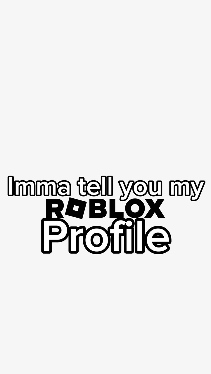 My Roblox profile