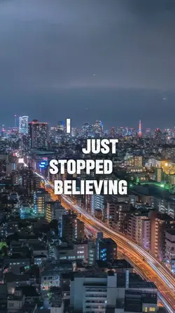 I stopped