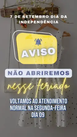 Aviso de feriado 