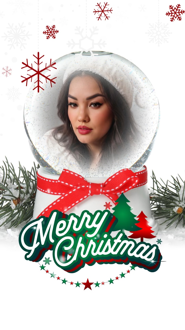 크리스마스 스노우 글로브 아이🎄