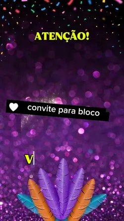 convite bloco