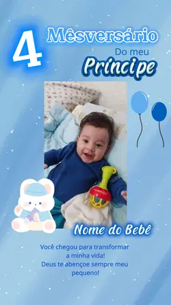 4 Mêsversário Menino