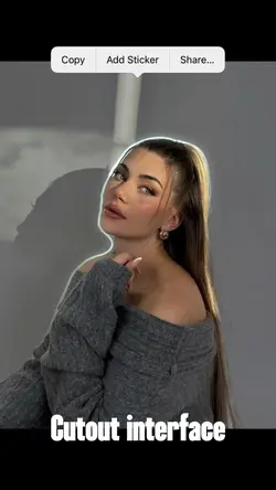 iOS cutout interface