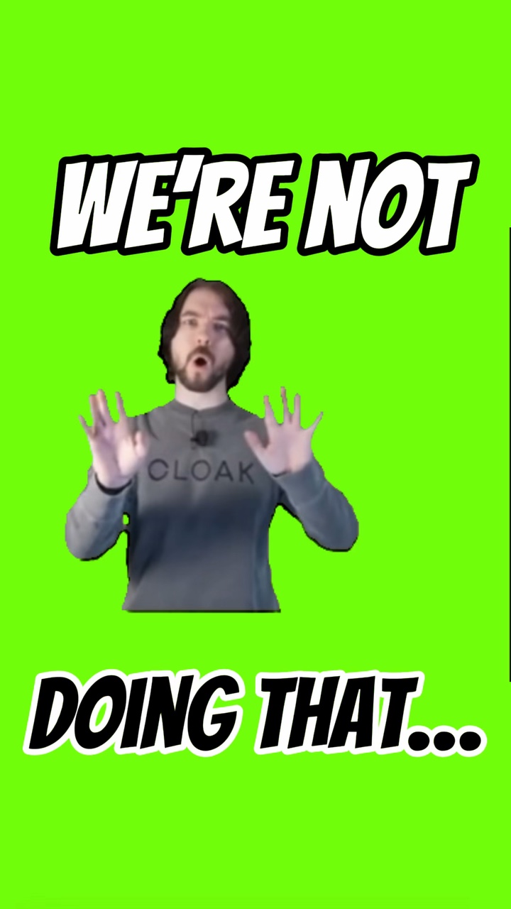 NO ESTAMOS HACIENDO ESO