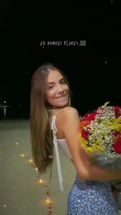eu ganhei flores