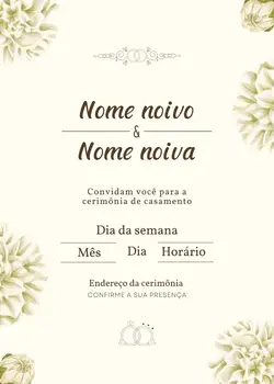 Convite casamento