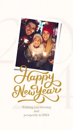 New Year 2024 card