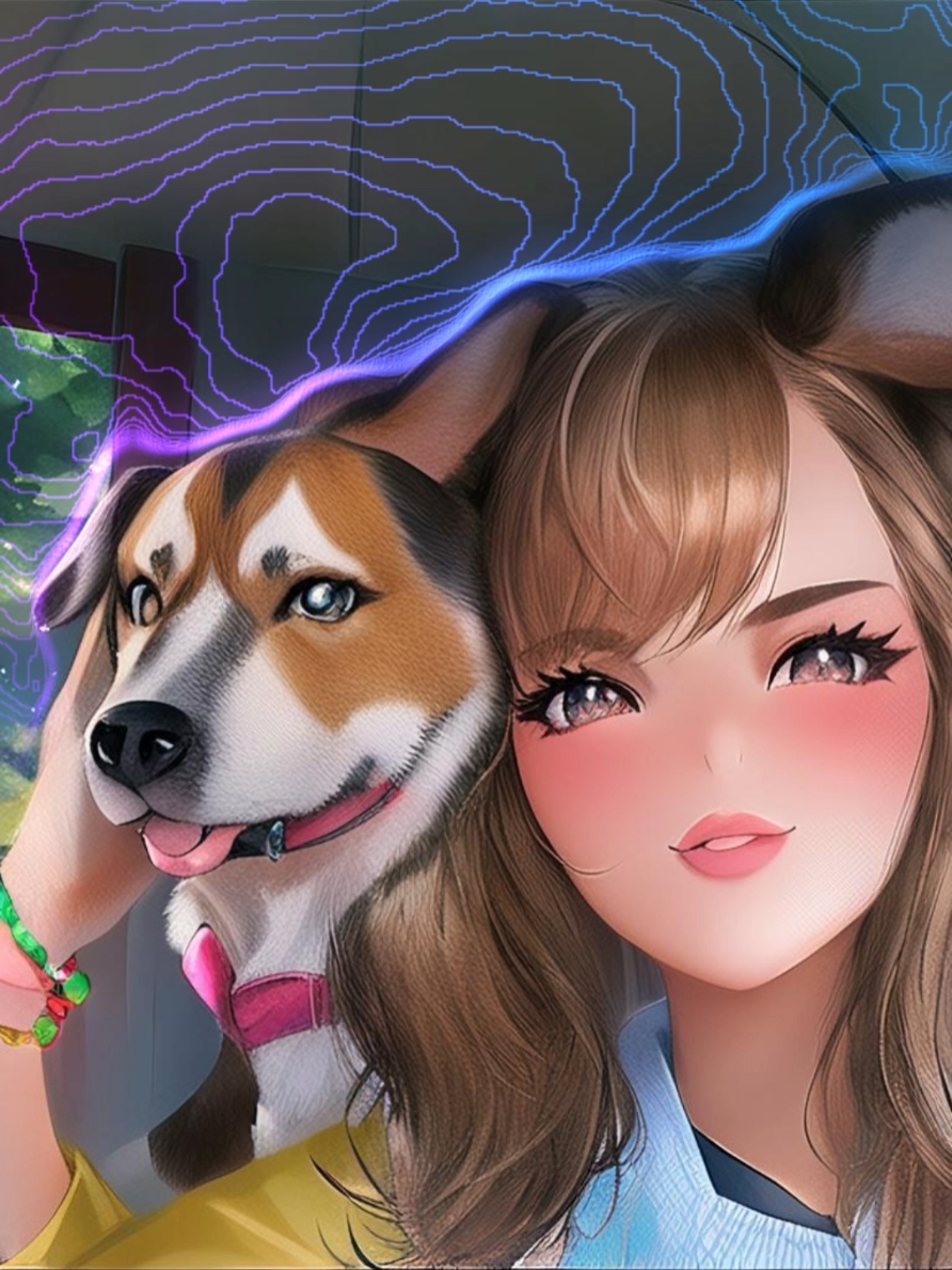 Girl and Dog Duo