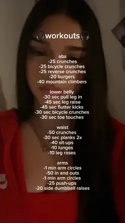 workout tips!