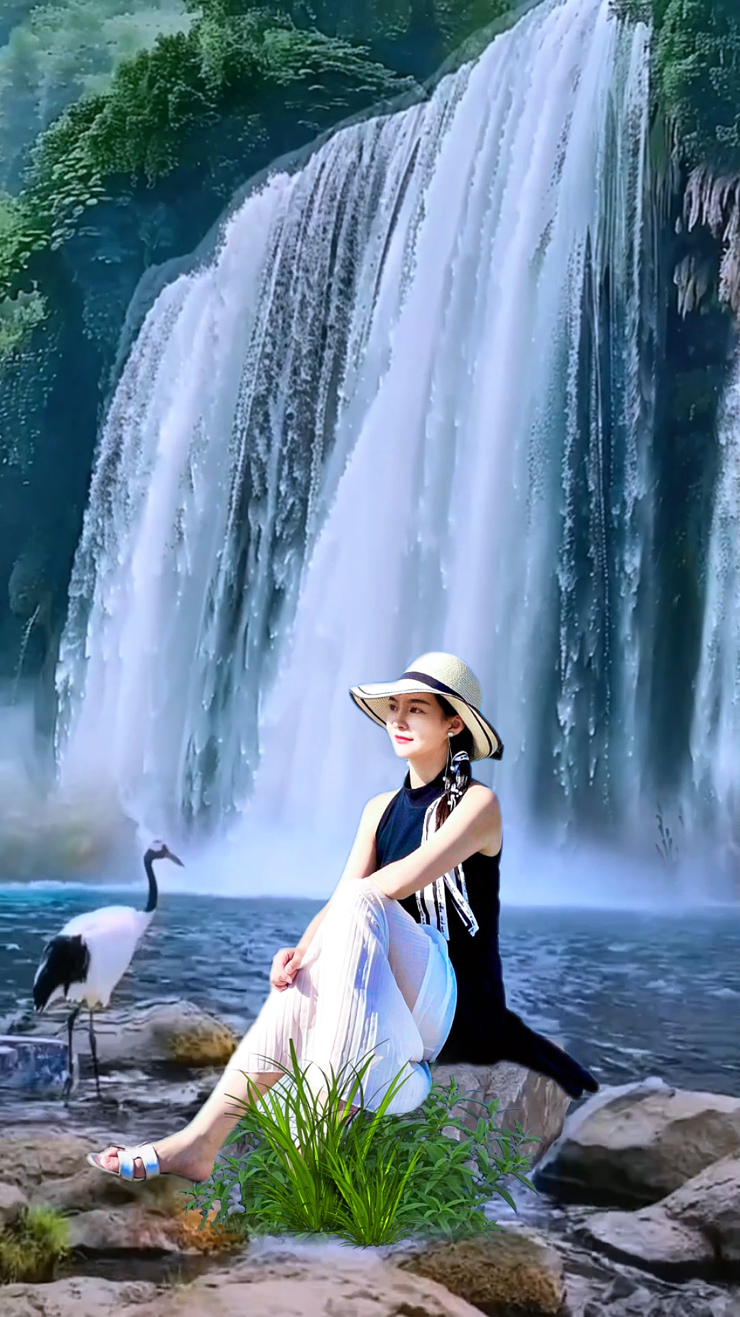 Waterfall view 