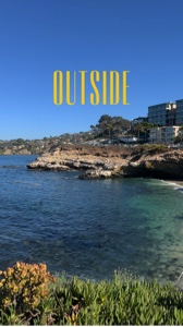 outside