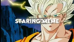 GOKU STARING MEME