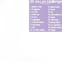 20 day OC challenge!