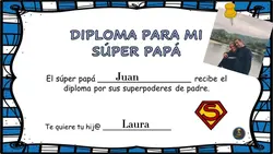 Diploma para papa 