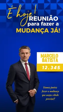 Reunião política! 💙