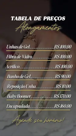 Tabela de preços