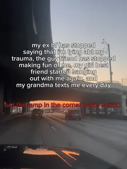 lamp in the corner…