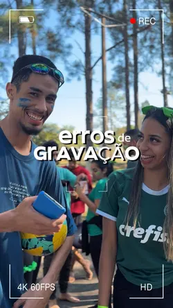Erros de gravação