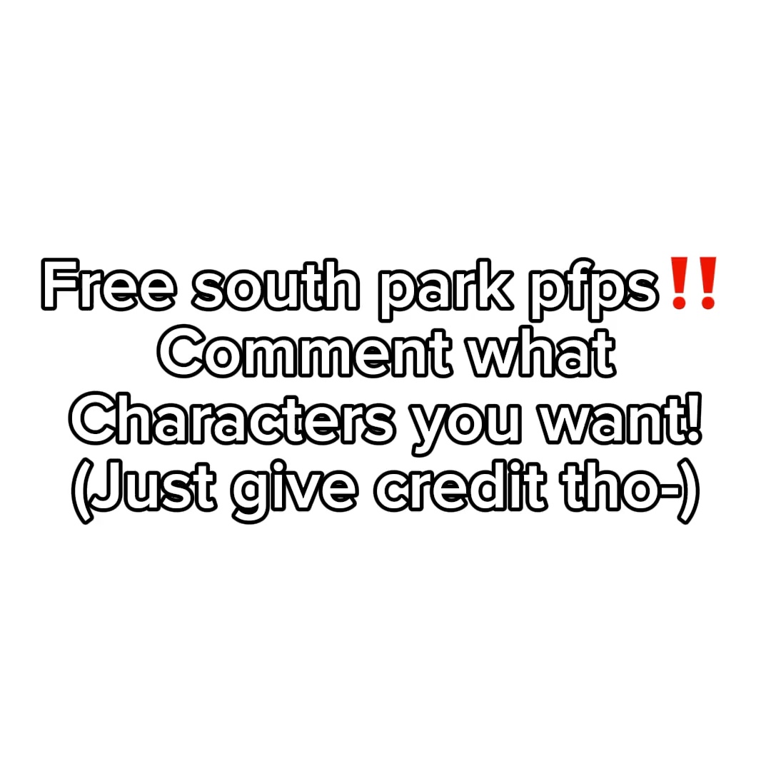 South park pfps‼️