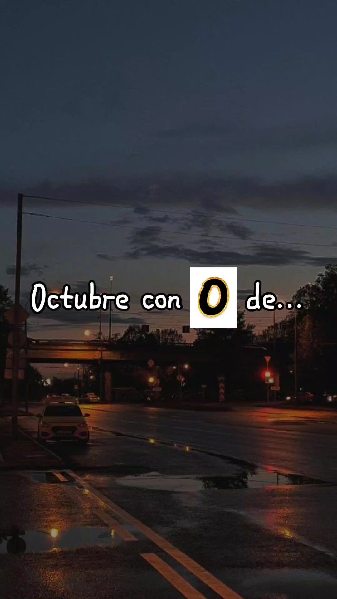 Octubre con O de...