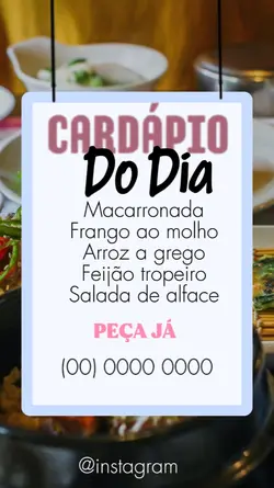 Cardápio 
