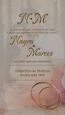 Convite casamento