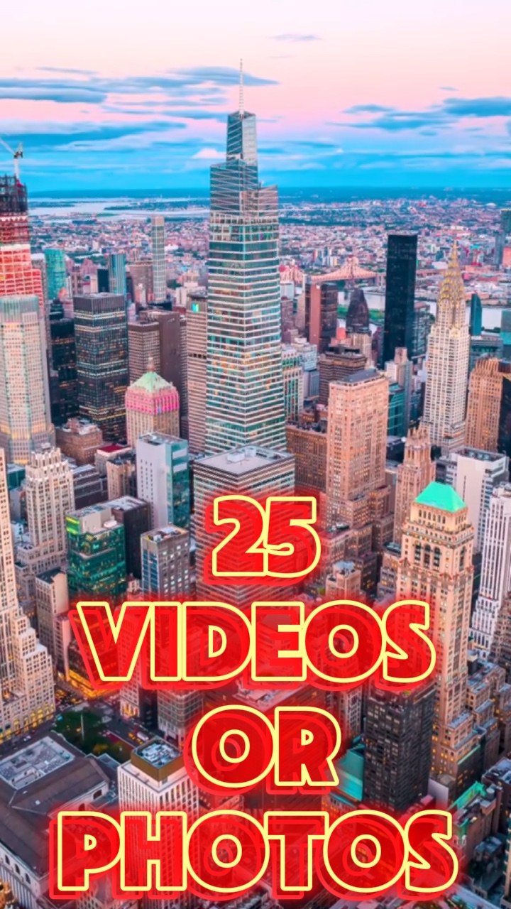 25 vidéos ou photos 