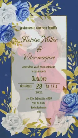 convite de casamento