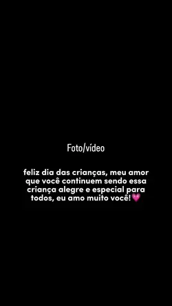 Dia das crianças.