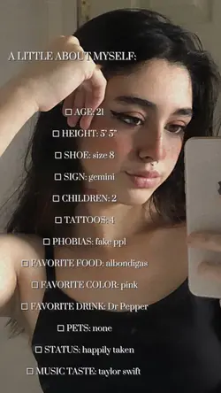 about myself 📲