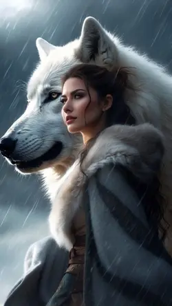 Wolf and Woman 